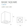 MAXLIGHT C0070 LAMPA SUFITOWA BASIC SQUARE BIAŁA MAXLIGHT C0070 LAMPA SUFITOWA BASIC SQUARE BIAŁA