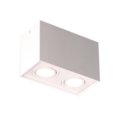 MAXLIGHT C0088 LAMPA SUFITOWA BASIC SQUARE BIAŁA PODWÓJNA