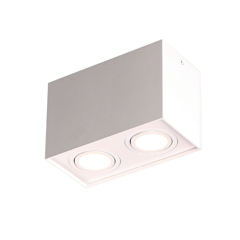 MAXLIGHT C0088 LAMPA SUFITOWA BASIC SQUARE BIAŁA PODWÓJNA