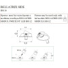 MAXLIGHT H0116 OPRAWA WPUSTOWA BELLATRIX SIDE CZARNA - BEZ MODUŁU ŚWIETLNEGO LED H0112