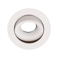 MAXLIGHT H0117 OPRAWA WPUSTOWA BELLATRIX TILTED BIAŁA - BEZ MODUŁU ŚWIETLNEGO LED H0112