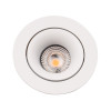 MAXLIGHT H0117 OPRAWA WPUSTOWA BELLATRIX TILTED BIAŁA - BEZ MODUŁU ŚWIETLNEGO LED H0112