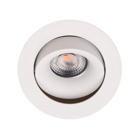 MAXLIGHT H0117 OPRAWA WPUSTOWA BELLATRIX TILTED BIAŁA - BEZ MODUŁU ŚWIETLNEGO LED H0112