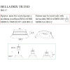 MAXLIGHT H0117 OPRAWA WPUSTOWA BELLATRIX TILTED BIAŁA - BEZ MODUŁU ŚWIETLNEGO LED H0112