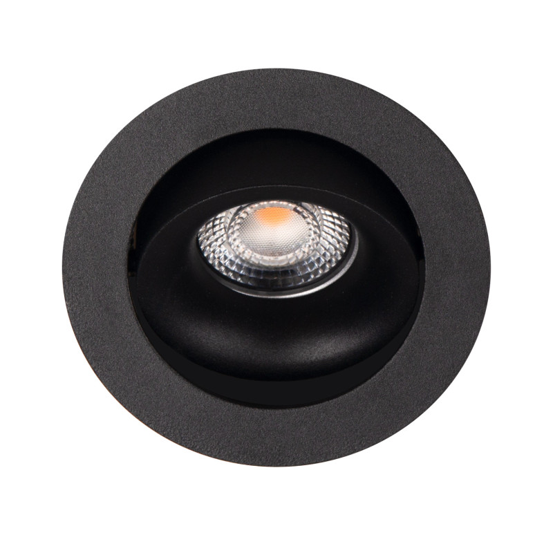 MAXLIGHT H0118 OPRAWA WPUSTOWA BELLATRIX TILTED CZARNA - BEZ MODUŁU ŚWIETLNEGO LED H0112