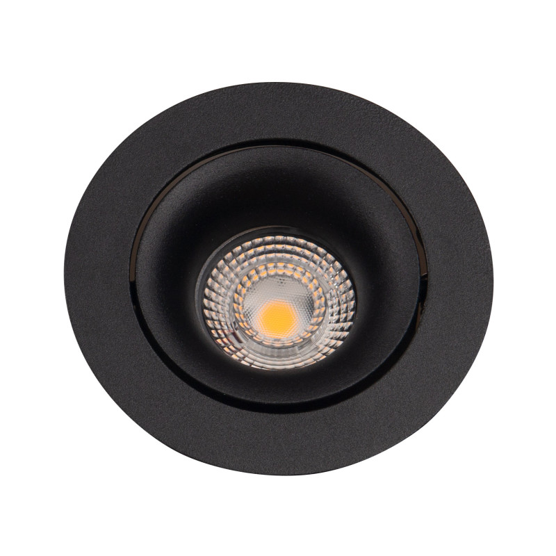 MAXLIGHT H0118 OPRAWA WPUSTOWA BELLATRIX TILTED CZARNA - BEZ MODUŁU ŚWIETLNEGO LED H0112