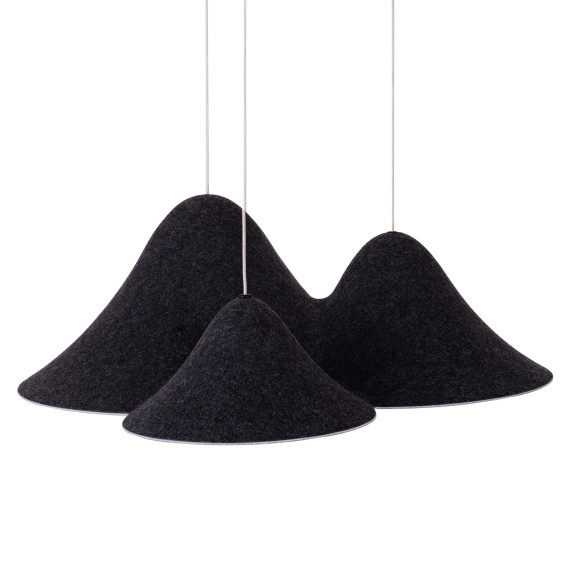 MAXLIGHT P0565 LAMPA WISZACA BELLMOND BLACK&GREY