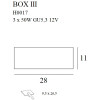 MAXLIGHT H0017 OPRAWA OSWIETL. BOX III NM