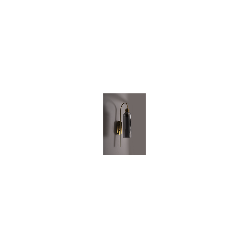 MAXLIGHT W0333 KINKIET CAMPANILA SMOKY GLASS