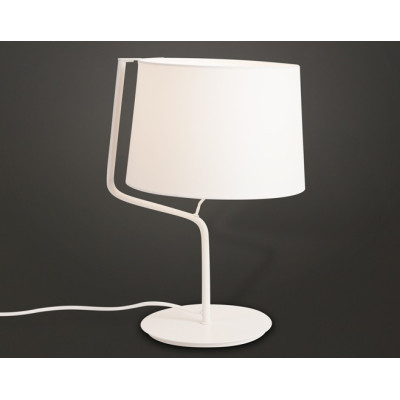 MAXLIGHT T0028 LAMPA STOŁOWA CHICAGO BIAŁA + BIAŁY ABAŻUR