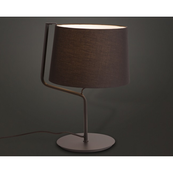 MAXLIGHT T0029 LAMPA STOŁOWA CHICAGO CZARNA + CZARNY ABAŻUR