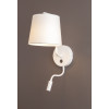 MAXLIGHT W0196 KINKIET CHICAGO LED BIAŁY + BIAŁY ABAŻUR