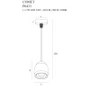 MAXLIGHT P0433 LAMPA WISZĄCA COMET ROUND
