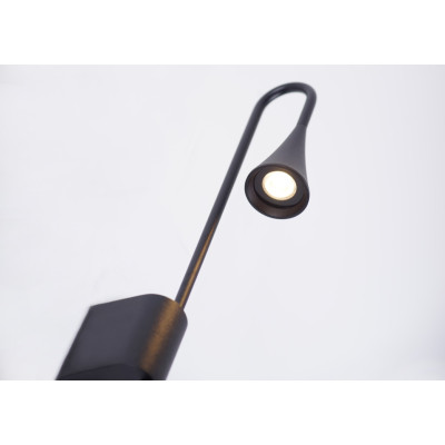MAXLIGHT W0280 KINKIET COMET CZARNY, 3W LED, IP54