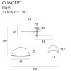 MAXLIGHT P0455 LAMPA WISZĄCA CONCEPT CZARNA