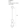 MAXLIGHT P0330 LAMPA WISZĄCA CORNET 1 LED