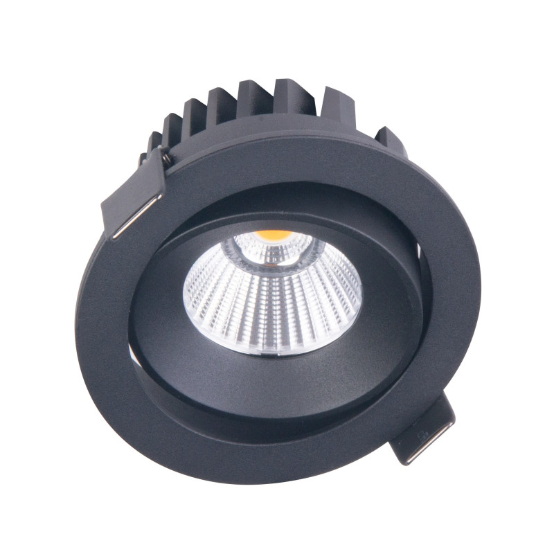MAXLIGHT H0095 3000K OPRAWA WPUSTOWA CYKLOP CZARNA IP65