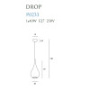 MAXLIGHT P0233 LAMPA WISZĄCA DROP CZARNA