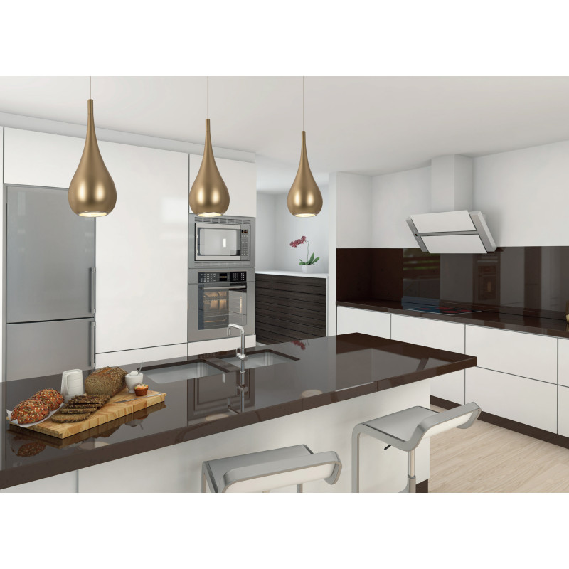 MAXLIGHT P0436 LAMPA WISZĄCA DROP ZŁOTY MATOWY