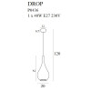 MAXLIGHT P0436 LAMPA WISZĄCA DROP ZŁOTY MATOWY