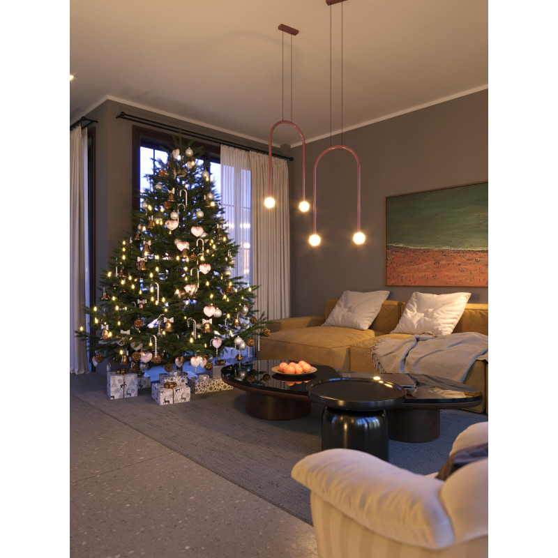 MAXLIGHT P0523 LAMPA WISZĄCA ENIGMA CZERWONA