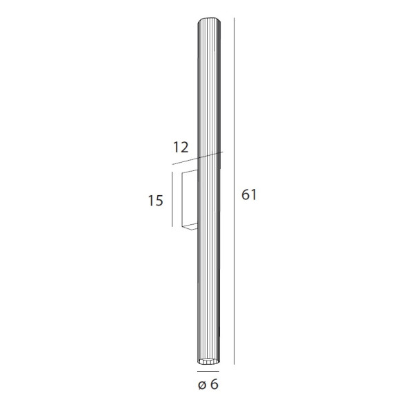 MAXLIGHT W0366 KINKIET FAYETTE 61CM 12W IP44 3000K ZŁOTY MAXLIGHT W0366 KINKIET FAYETTE 61CM 12W IP44 3000K ZŁOTY
