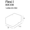 MAXLIGHT BOK.93B FLEXI I KINKIET