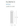 MAXLIGHT W0241 KINKIET FLORENCE CHROM