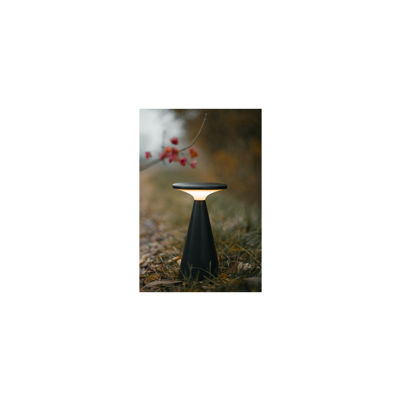 MAXLIGHT T0063 LAMPA STOŁOWA FUNGHI CZARNA IP44