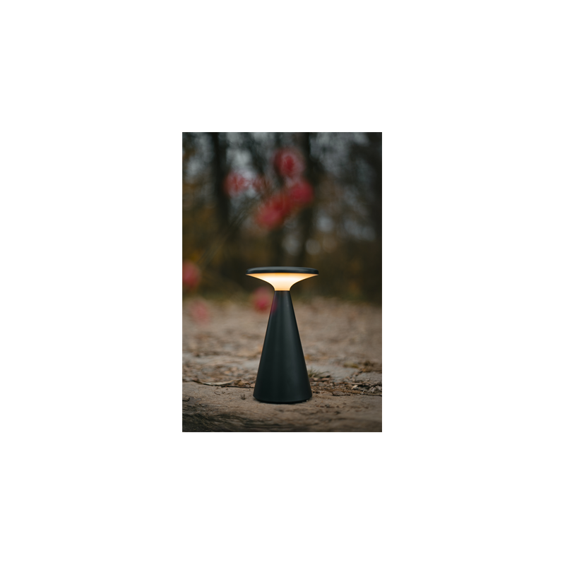 MAXLIGHT T0063 LAMPA STOŁOWA FUNGHI CZARNA IP44