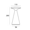 MAXLIGHT T0063 LAMPA STOŁOWA FUNGHI CZARNA IP44