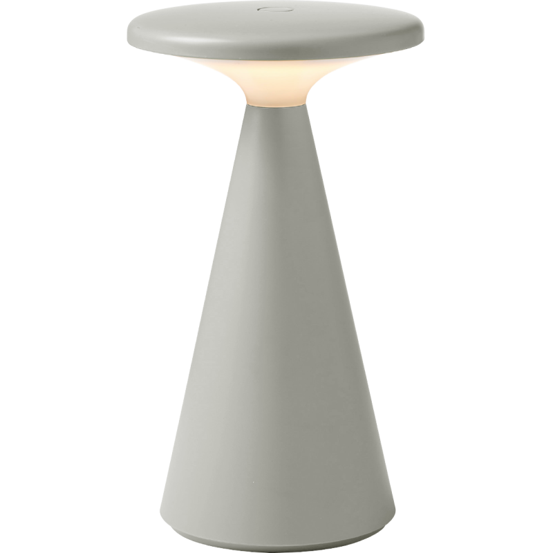 MAXLIGHT T0064 LAMPA STOŁOWA FUNGHI SZARA IP44