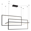 MAXLIGHT P0271D LAMPA WISZĄCA GEOMETRIC CZARNA ŚCIEMNIALNA