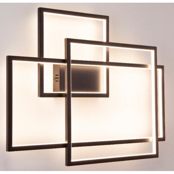 MAXLIGHT W0233D KINKIET LED GEOMETRIC CZARNY - NOWY ŚCIEMNIALNY