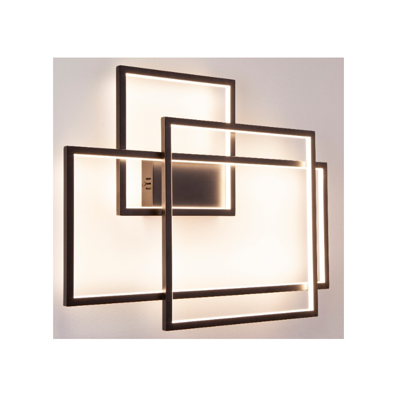 MAXLIGHT W0233D KINKIET LED GEOMETRIC CZARNY - NOWY ŚCIEMNIALNY