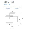 MAXLIGHT W0233D KINKIET LED GEOMETRIC CZARNY - NOWY ŚCIEMNIALNY