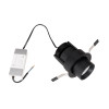 MAXLIGHT H0131 LAMPA SUFITOWA HALO F BLACK PODTYNKOWA


