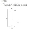 MAXLIGHT P0456 LAMPA WISZĄCA HANA CZARNA