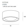 MAXLIGHT C0203 PLAFON KODAK I BLACK, 8W