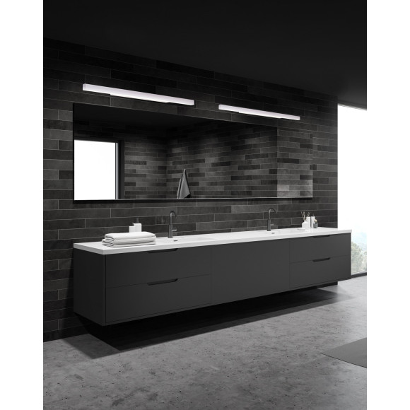 MAXLIGHT W0265 KINKIET LINEAR IP44 WHITE, 36W 4000K ŚCIEMNIALNY
