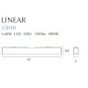 MAXLIGHT C0190 LAMPA SUFITOWA LINEAR BLACK 18W 4000K