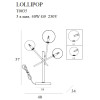 MAXLIGHT T0035 LAMPA STOŁOWA LOLLIPOP