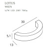 MAXLIGHT W0359 KINKIET LOTUS 7W BRUSHED BRONZE MAXLIGHT W0359 KINKIET LOTUS 7W BRUSHED BRONZE