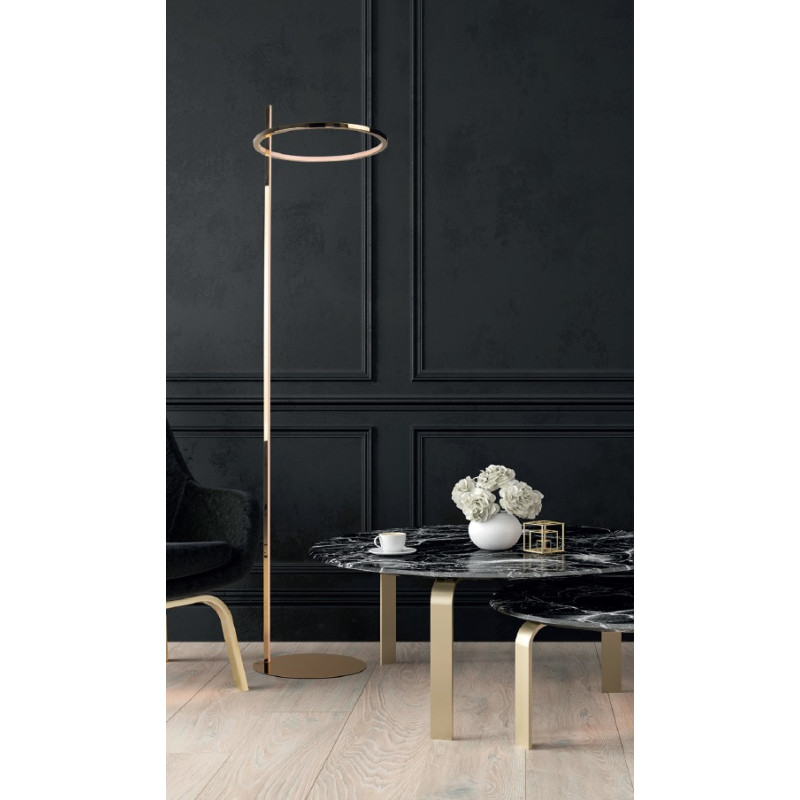 MAXLIGHT F0050 LAMPA PODŁOGOWA LOZANNA 27W ZŁOTA