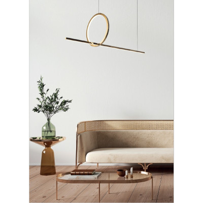 MAXLIGHT P0390 LAMPA WISZĄCA LOZANNA 18W ZŁOTA