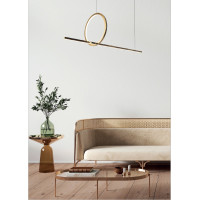 MAXLIGHT P0390 LAMPA WISZĄCA LOZANNA 18W ZŁOTA