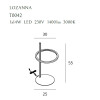 MAXLIGHT T0042 LAMPA BIURKOWA LOZANNA 14W ZŁOTA