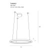 MAXLIGHT P0370D LAMPA WISZĄCA LUXURY 110 CM ZŁOTA ŚCIEMNIALNA