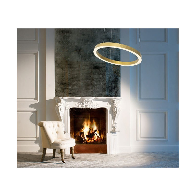 MAXLIGHT P0377D LAMPA WISZĄCA LUXURY 40 CM ZŁOTA ŚCIEMNIALNA