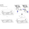 MAXLIGHT H0049 OPRAWA WPUSTOWA MATRIX II CZARNA AR111 GU10 230V